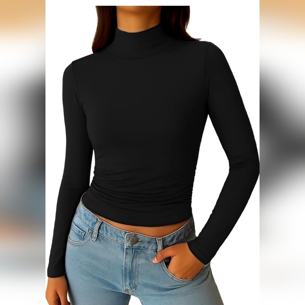 Classic Black Long Sleeve Top